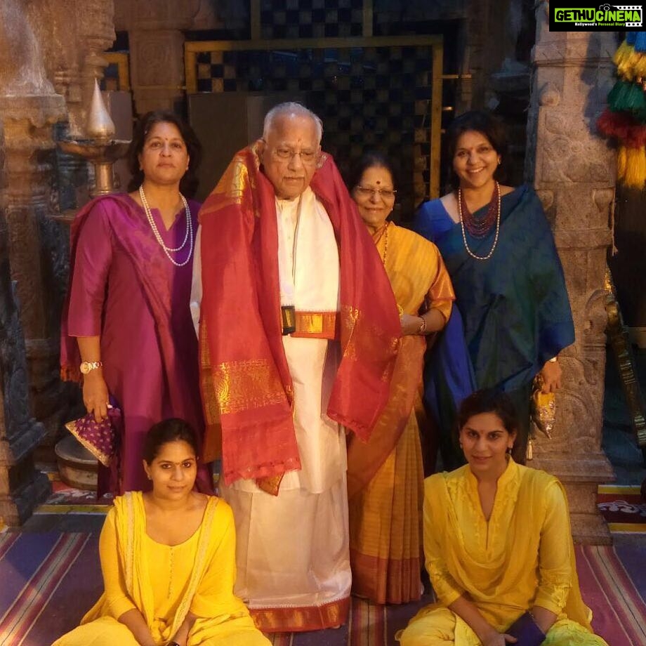 Upasana Kamineni Instagram - Happy anniversary Thatha and Amama #tirupati darshan. Tirumala Hill
