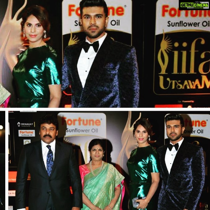 Upasana Kamineni Instagram - #familyphotos #iifautsavam #ramcharan
