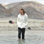 Upasana Kamineni Instagram - Soul Searching ! Nah Just posing 😂 Missing this trip already. Now off to my next adventure any guesses?? Pangong Lake, Leh Ladakh
