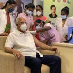 Upasana Kamineni Instagram - The force behind us all. My dearest Thatha 🤗 - Padma Vibhushan Dr. Prathap C Reddy gets the #COVID-19 #vaccine today. Proud moment for the country & all our amazing frontline workers who served us unconditionally through the pandemic 🙏 #jaihind 🇮🇳 @theapollohospitals Apollo Hospitals