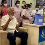 Upasana Kamineni Instagram - The force behind us all. My dearest Thatha 🤗 - Padma Vibhushan Dr. Prathap C Reddy gets the #COVID-19 #vaccine today. Proud moment for the country & all our amazing frontline workers who served us unconditionally through the pandemic 🙏 #jaihind 🇮🇳 @theapollohospitals Apollo Hospitals
