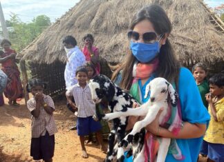 Upasana Kamineni Instagram - These cute little lamb are going to end up becoming a hearty meal for this Chenchu tribe sometime soon. I’ve learn to accept & respect people’s eating habits & cultures. The Chenchu’s are amazing, their love for Mother Nature is unmatchable. It’s not right to shove our beliefs & opinions on others. Spread the message by suggesting conscious & ethical eating habits. Eat meat, but in moderation & know the source. The planet & our bodies need us to become more aware of the food choices we are making. Amrabad Tiger Reserve