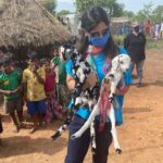Upasana Kamineni Instagram - These cute little lamb are going to end up becoming a hearty meal for this Chenchu tribe sometime soon. I’ve learn to accept & respect people’s eating habits & cultures. The Chenchu’s are amazing, their love for Mother Nature is unmatchable. It’s not right to shove our beliefs & opinions on others. Spread the message by suggesting conscious & ethical eating habits. Eat meat, but in moderation & know the source. The planet & our bodies need us to become more aware of the food choices we are making. Amrabad Tiger Reserve