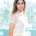 Upasana Kamineni Instagram - Sustainable Fashion is the Future ! Dare to wear Scrap ? #covid19 reboot #Repost @cancelledplans.club ・・・@avigowariker @upasanakaminenikonidela giving us #AngelVibes in this custom Cancelled Plans outfit. Our mandate from Upasana was to create something entirely from waste. We got lucky and were able to source some textile scraps and rejects from local designers which were crucial in the construction of the garment. #Madefromwaste Custom Latex Skirt (made from defected condoms), Organza top and tank (made from textile waste). . . . #madefromwaste #neverawaste #celebstyle #slowfashion #sustainablefashion #elegant #ethereal #white #fashion #style #inspo