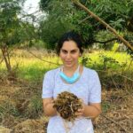 Upasana Kamineni Instagram - Gobar Girl with Dad - the Modern Day Farmer. 😛🥰❤️ Learning organic farming, composting, how to reduce/re use food waste & the beauty of adapting sustainable lifestyle. 🌏🌾