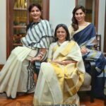 Upasana Kamineni Instagram - Meera aunty & Preethapedama hosted a show to strengthen their relationship towards #care4chendamangalam as their valentine gesture. Learning from these wonderful women really fed my soul ❤️ Wearing a chic saree created from revived looms & empowering women who lost their livelihood in the #Kerala floods made me feel sooooo good. #happyvalentinesday Chendamangalam, India