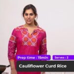 Upasana Kamineni Instagram – A twist to the traditional perugu annam. It’s half the calories & tastes just like the original. High in fibre & aids in reducing blood pressure. Use cauliflower as a substitute to rice if u want to loose weight – I do it frequently.
#eathealthy #stayhealthy #smartfood