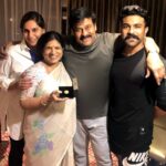 Upasana Kamineni Instagram – Happy Happy Birthday to the Coolest, most Progressive & supportive Father in Law ❤️🎂. #megastarchiranjeevi 
proud #konidela 
Check out : 3 generations of  Konidela Kodalu 😉🥰