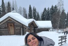 Upasana Kamineni Instagram - Happy Happy State of mind @ the happiest place on earth. 🥰♥️🥰 @alwaysramcharan @harika_kishen @aashrith_999 Finland / Lapland