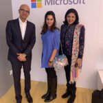 Upasana Kamineni Instagram – Was amazing meeting #satyanadella with @sangita.reddy today. Looking forward to @theapollohospitals & @microsoft working together to create the most advanced healthcare systems in the world. @worldeconomicforum #upasana Davos Dorf, Graubunden, Switzerland