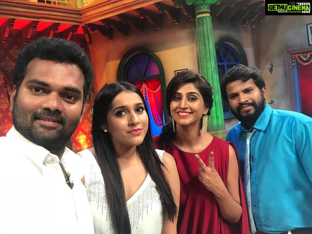 Varshini Sounderajan Instagram - Anubhavinchu Raja! @rashmigautam #ramprasad @hyper__aadi