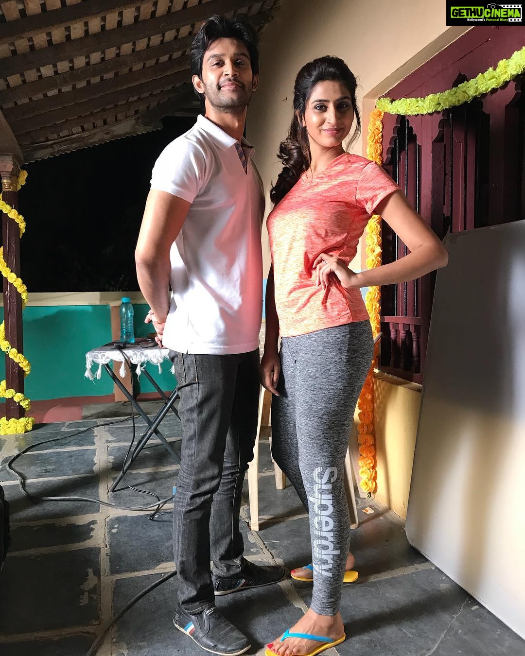 Varshini Sounderajan Instagram - From the sets of pelligola. Yes we r back with a bang pelligola season-2. #pelligola #season2 #exicted #VIU #annapurnastudios #tamadamedia