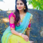 Varshini Sounderajan Instagram - Wishing you all a very happy Bhogi. Do watch Sarada Sankranthi on #etv Costume @ashwinireddyofficial Jewellery @adhistajewellery Styling @nandini5402 PC @chinthuu1132
