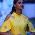 Varshini Sounderajan Instagram - I know m late but How many of them watched #dhee10 yesterday Costume @dhiyuu @varun_rao_v Jewerly @adhistajewellery PC @sandeepgudalaphotography @kalyan