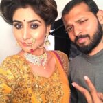 Varshini Sounderajan Instagram - Photoshoot for this designer @santhoshkumardesignstudio. Experiment on the hair!! I just loved the nose piece which I haven't tried ever... Pictures to be out soon! 😍