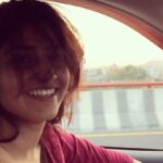 Varshini Sounderajan Instagram – Summer evenings r just awesome #longdrive #slowmo #newcar #summer2017🌴 #evenings #sunset #mirrorreflection #happyme