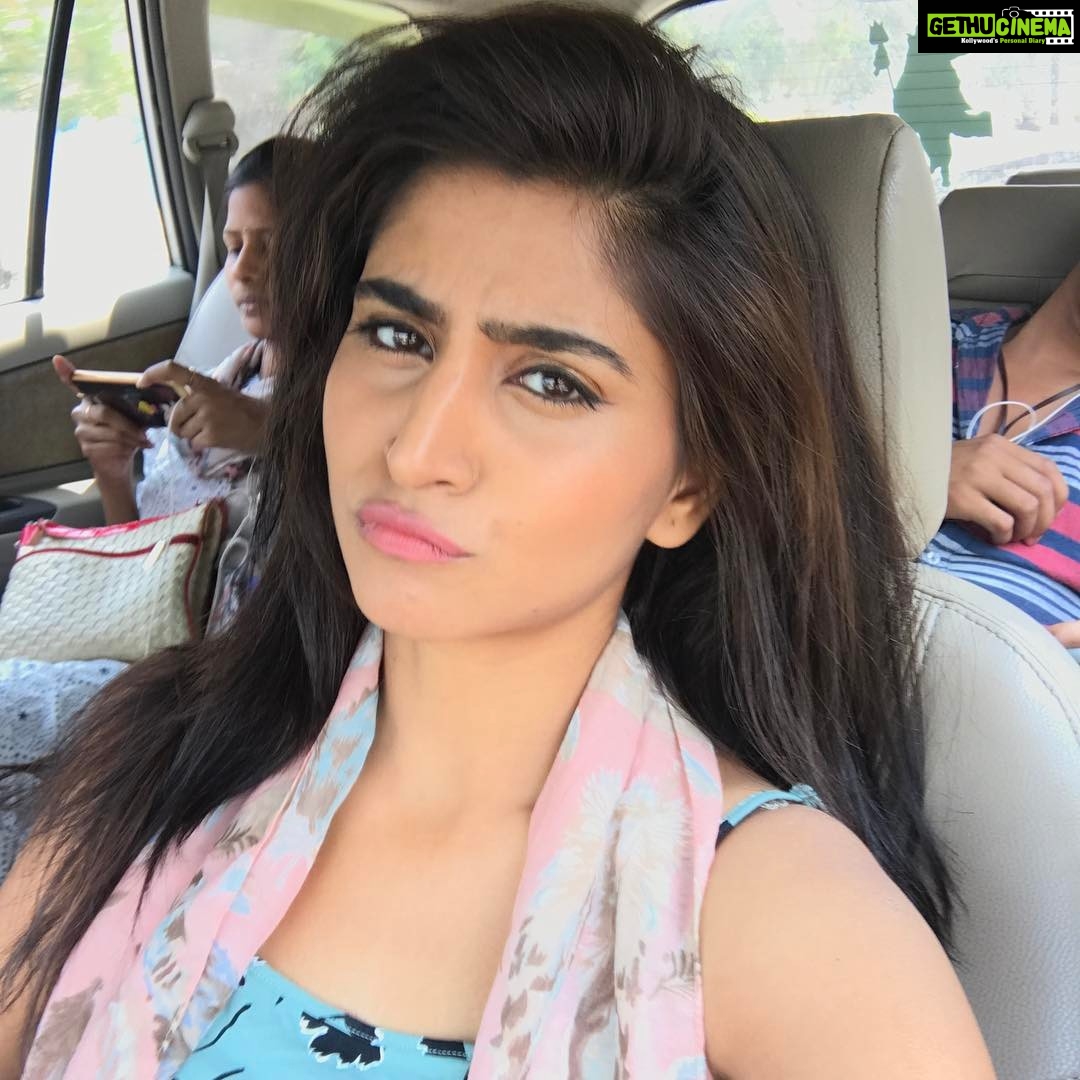 Varshini Sounderajan Instagram - That's how my reaction turns when m working on Sundays #workmode #noholiday #sunday #weekends #pelligola #annapurnastudios