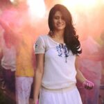 Varshini Sounderajan Instagram – Wishing you all a very happy Holi..say no to toxic and harmful colours..go natural n herbal #happyholi #happysunday #organiccolours