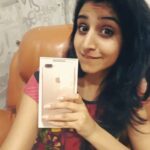 Varshini Sounderajan Instagram – 💃 #iphone7plus #mynewphone 💃