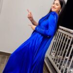 Varshini Sounderajan Instagram - 💙💙💙 @varshini_sounderajan 😘 Outfit: @navya.marouthu 😍 . . . #navyamarouthu #varshinisounderajan #movie #prerelease #mallimodalaindi #zee5 #varshini