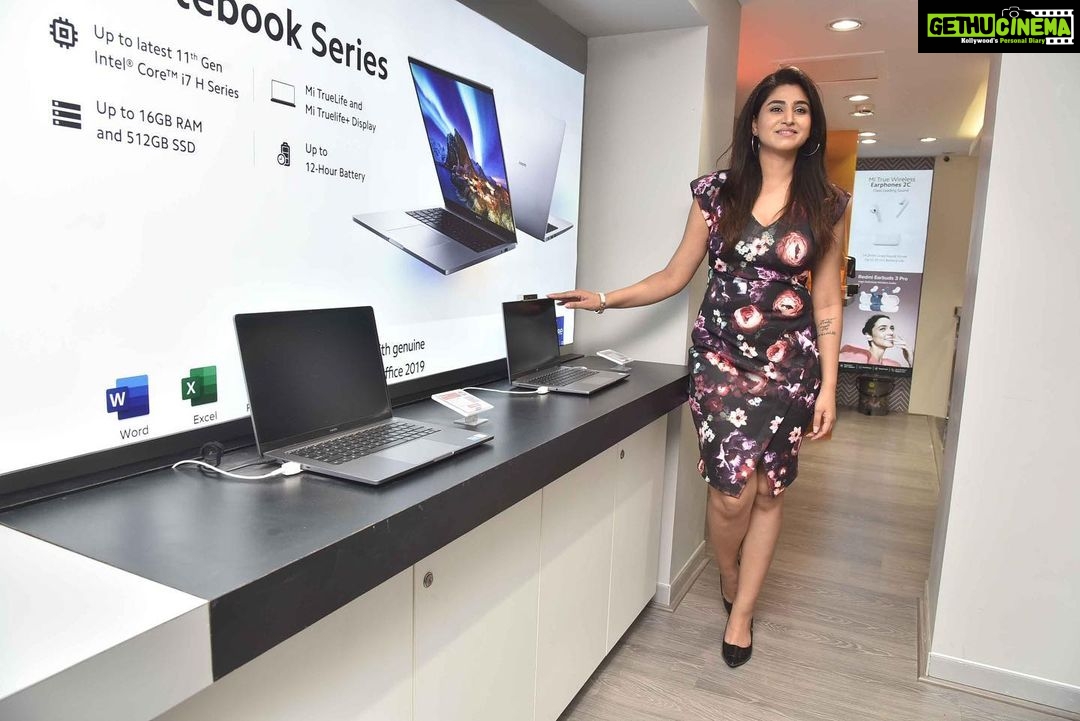 Varshini Sounderajan Instagram - Had Pleasure of Unveiling Mi Home Store by Xiaomi India, "The Future Tech Store by XIAOMI" at Madhapur, Hyderabad.