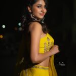 Varshini Sounderajan Instagram - For #comedystars tomm @starmaa #1:30pm @imashwinbabu @errollasantosh @poojarao_ananth Wearing @firoz_design_studio Hair @fairies_and_brides PC @v_capturesphotography