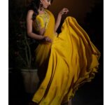 Varshini Sounderajan Instagram - For #comedystars tomm @starmaa #1:30pm @imashwinbabu @errollasantosh @poojarao_ananth Wearing @firoz_design_studio Hair @fairies_and_brides PC @v_capturesphotography