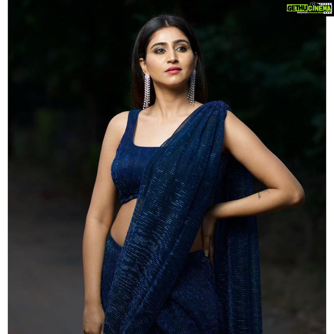 Varshini Sounderajan Instagram - Hope u guys r watching #DJ #etv Wearing @firoz_design_studio Makeup @shearsandbrushes_thesalon PC @punithphotography3