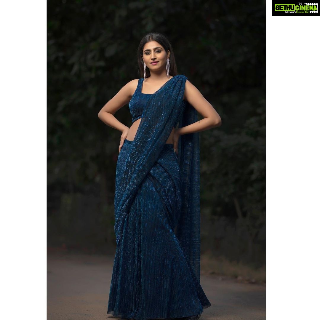 Varshini Sounderajan Instagram - Hope u guys r watching #DJ #etv Wearing @firoz_design_studio Makeup @shearsandbrushes_thesalon PC @punithphotography3