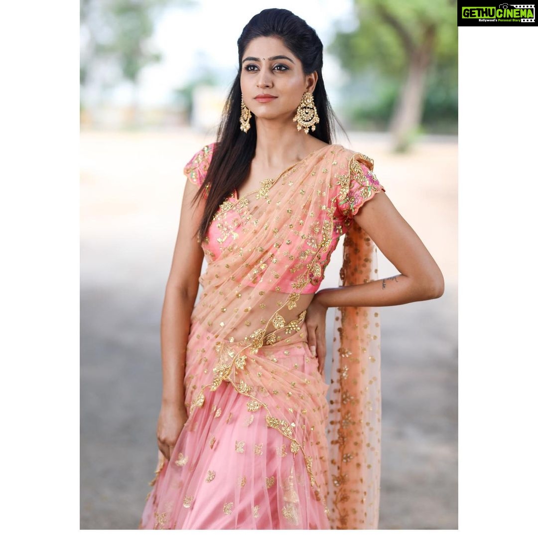 Varshini Sounderajan Instagram - For #patas2sarikothaga Dussehra celebrations. Costume @firoz_design_studio Earrings @firoz_design_studio Hair @swethareddy.mandadi PC @they_call_me_keshu