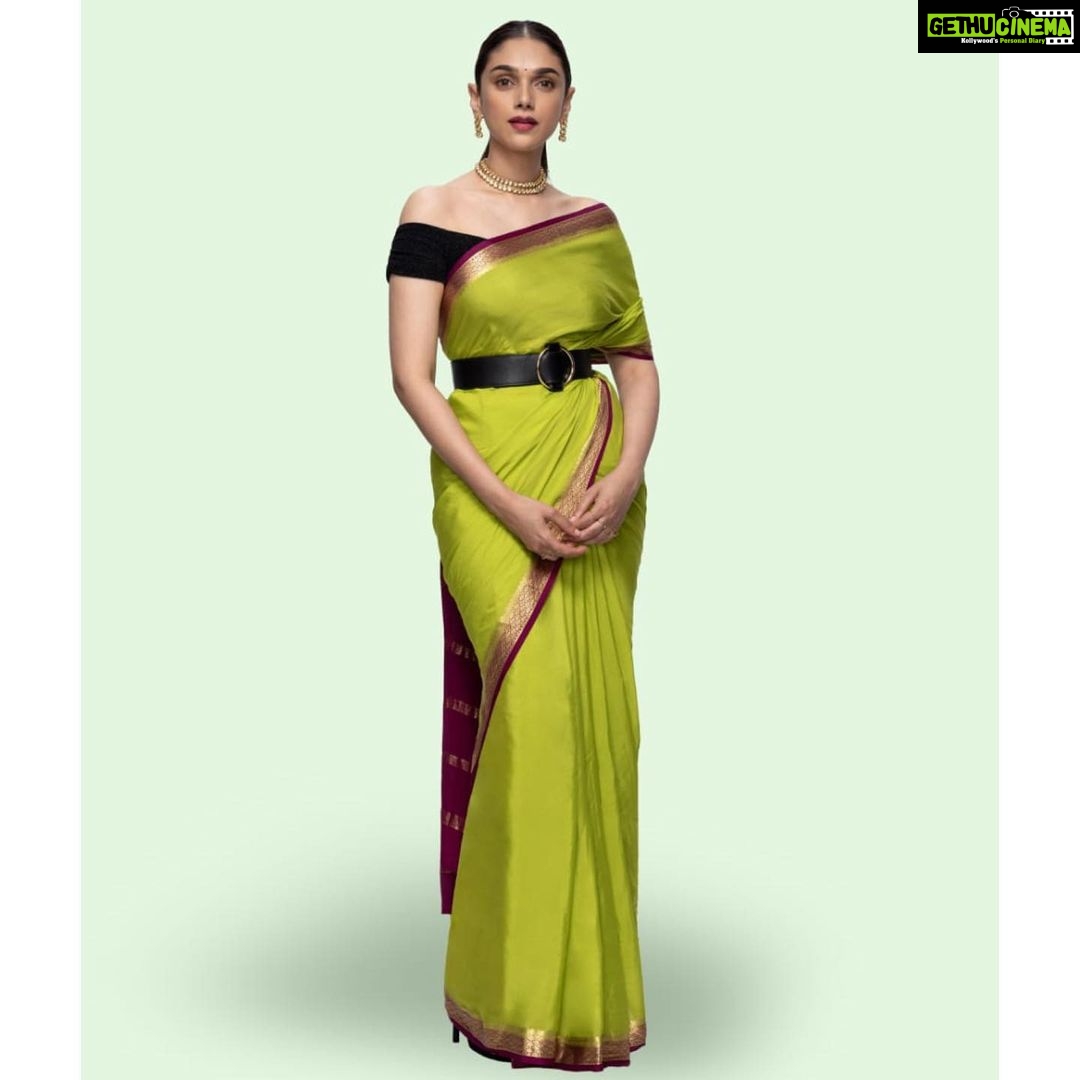 Varshini Sounderajan Instagram - Pulling off a desi diva number with this saree look inspired by @aditiraohydari for @ajiolife. Head to AJIO.com or the AJIO app for fresh festive inspo and styles at min. 50% off! #ajiolove #AditiXAjio #Diwali2019 #100DaysOfNew #FestiveFashion PC @chinthuu_klicks
