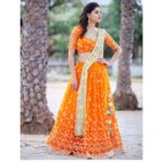 Varshini Sounderajan Instagram - Tune into #etv now.. Wishing you all a very happy Dussehra. Wearing @firoz_design_studio Hair @swethareddy.mandadi Makeup @syam_bridal_makeu_art PC @kiran_frames_