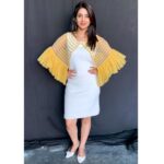 Varshini Sounderajan Instagram - For #Cash #etv #mallemala Wearing @labelmanasi