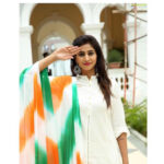 Varshini Sounderajan Instagram - 🇮🇳Happy Independence Day🇮🇳 Earrings @ananthajewels
