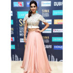 Varshini Sounderajan Instagram - It was a pleasure hosting “SIIMA Awards” red carpet!! Costume n Styling @designerkavitaagarwal Makeup @suvaibahsyed