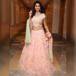 Varshini Sounderajan Instagram - For #utsavbazar event in town yesterday. Costume @mugdhaartstudio Make n hair @naazbridalmakeovers