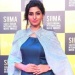 Varshini Sounderajan Instagram - SIIMA-Day 1 Wearing Organza gown with embroidered cape Costume n styling @designerkavitaagarwal Makeup @nehaashah21 Hair @sabasmua @kkathirravan thanks yoooo for the pics.. you saved me🙏..karthi😉 Bollywood Parks Dubai