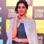 Varshini Sounderajan Instagram - SIIMA-Day 1 Wearing Organza gown with embroidered cape Costume n styling @designerkavitaagarwal Makeup @nehaashah21 Hair @sabasmua @kkathirravan thanks yoooo for the pics.. you saved me🙏..karthi😉 Bollywood Parks Dubai