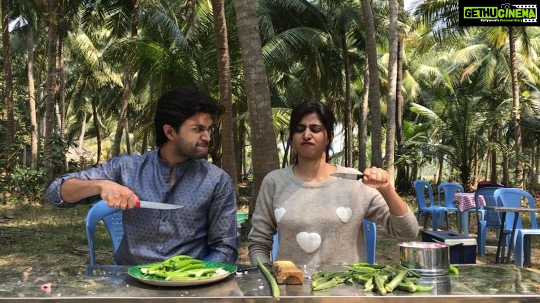 Varshini Sounderajan Instagram - Jaggu n Varun #pelligola2 #viu #tamadamedia #annapurnastudios @abijeet11