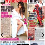 Varshini Sounderajan Instagram - Woke upto this😍...thank you so much Times of india. #mostdesirablewoman #stoodno.1 #titlewinner #timesofindia #happyme💁‍♀️