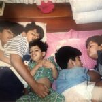 Varun Tej Instagram – Sleepover in the late 90’s with cousins! ❤️

#family 
#majorthrowback