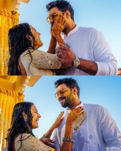Varun Tej Instagram - Haldi!
Nihaaaa❤️❤️❤️❤️❤️

#nischay