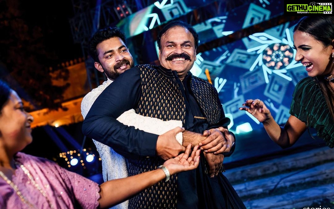 Varun Tej - 379.6K Likes - Sangeeth night
Day 1 of #Nischay
#fun#love#celebration
PC- @josephradhik