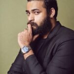 Varun Tej Instagram - I think in black!🖤🖤🖤 Shot by - @eshaangirri Outfit - @raamzofficial Styled by my favs- @ashwin_ash1 @hassankhan_3 Watch - @longines