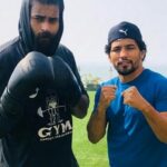 Varun Tej Instagram – Punching it hard with the gansta @neeraj_goyat 🥊🥊🥊
#VT10#training#boxinglife Taj Lands End, Mumbai