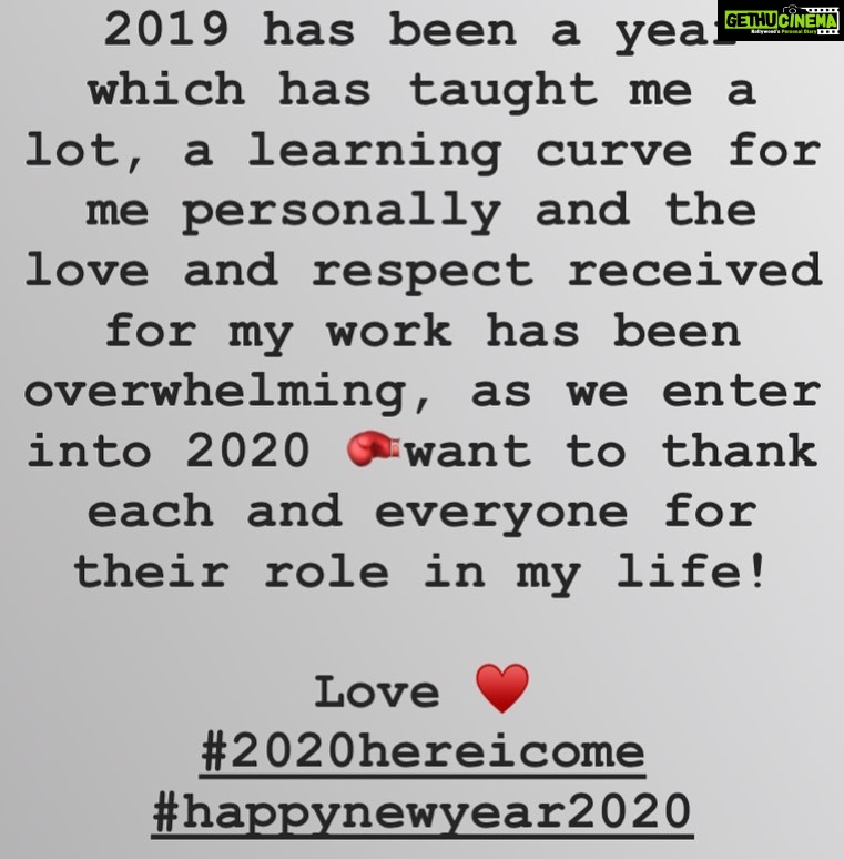 Varun Tej Instagram - #2020 #HappyNewYear2020