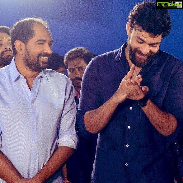 Varun Tej Instagram - This just a picture of me showing Krish how to cut a birthday cake! Happy Birthday Man! 🤗🤗🤗