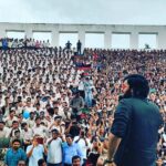 Varun Tej Instagram - To all the love showered on #GaddhalakondaGanesh, I would like to say thank you. The vibe at VVIT Guntur college was electric! You were amazing...🤘🏽🤘🏽🤘🏽 #GGsuccesstour