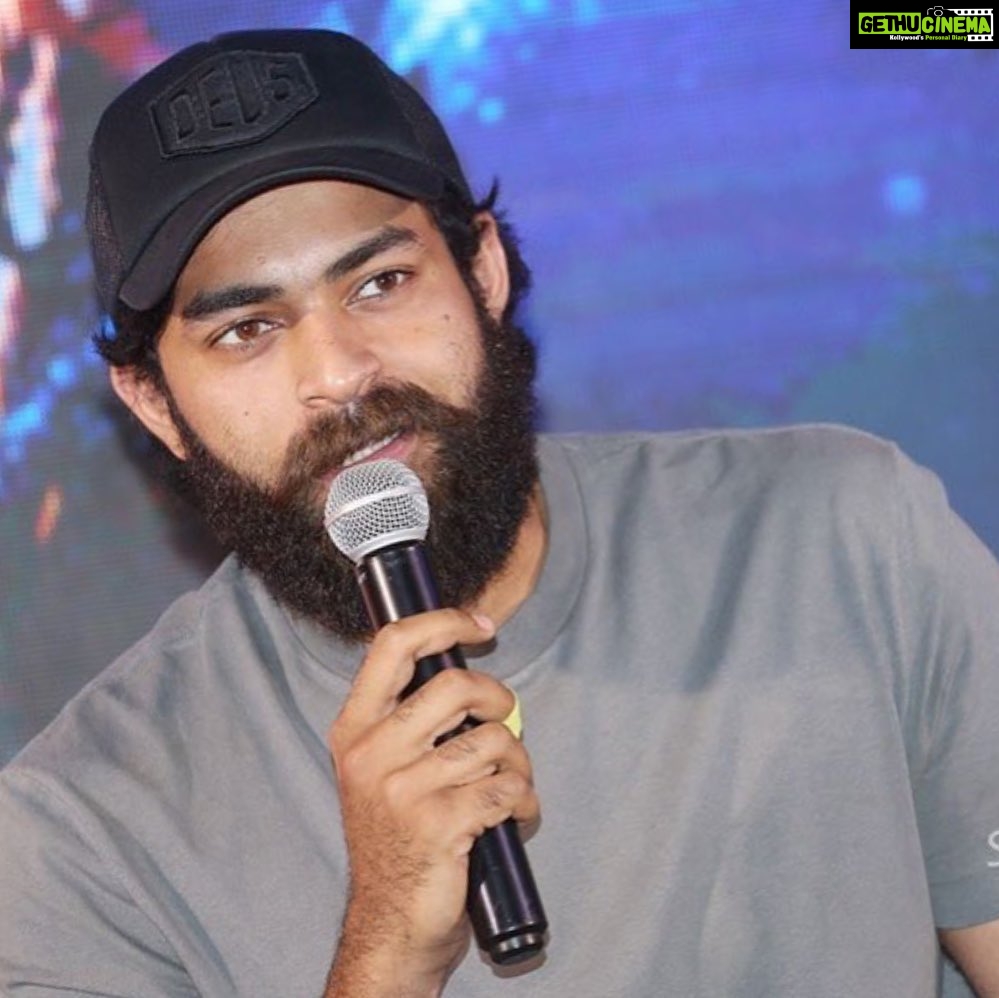 Varun Tej Instagram - Today at #Aladdin movie press interaction with my genie @venkateshdaggubati Coming to theatres near you on May 24th!! #Aladdin