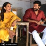 Varun Tej Instagram - #Repost @aditiraohydari with @get_repost ・・・ Varun and I, shooting in #DrAPJAbdulKalam’s school today!!! Sitting in class hoping some of his brilliance rubs off onto us! @varunkonidela7.... #shootlife #shootdiaries #setlife🎥